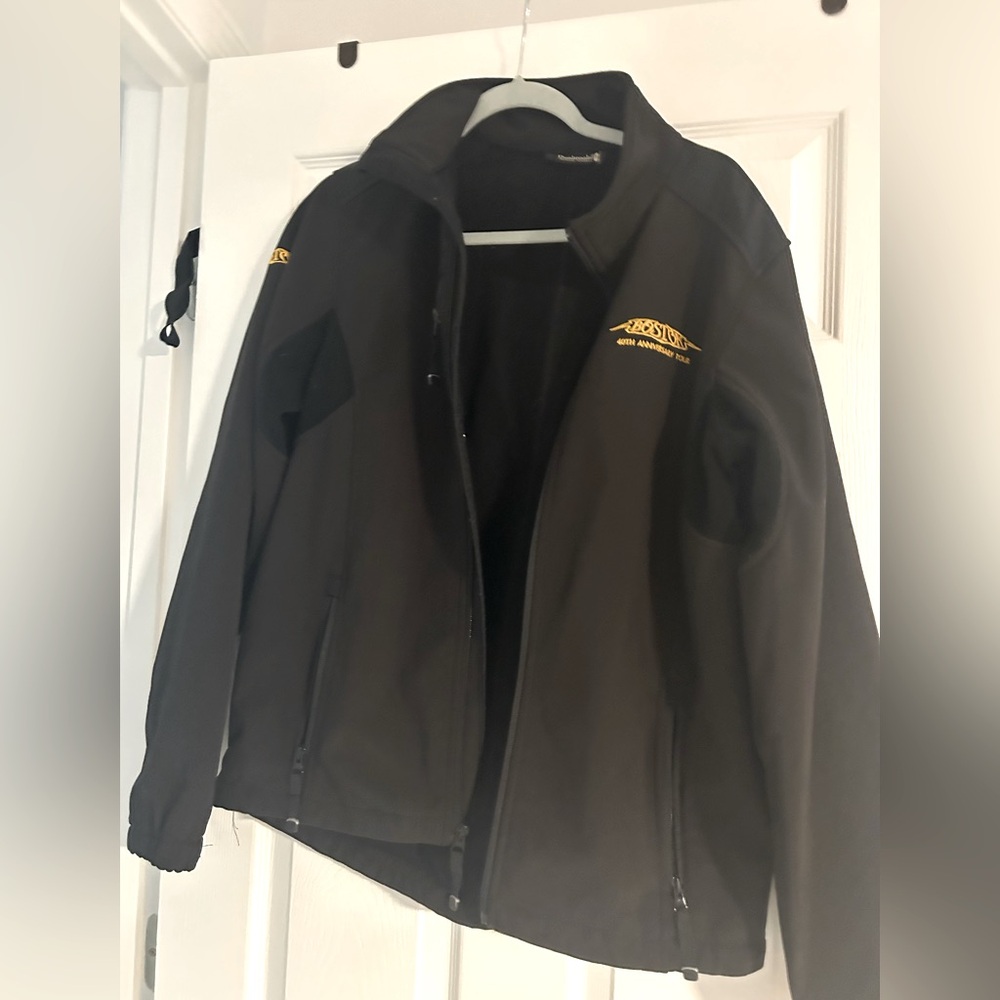 BOSTON band bomber jacket made by Dunbrooke.